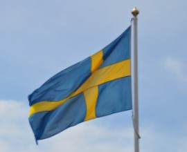 Vlag Zweden vierkant
